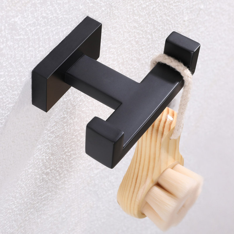 AngleSimple Double Bathroom Stainless Steel Wall Mounted Towel Hook